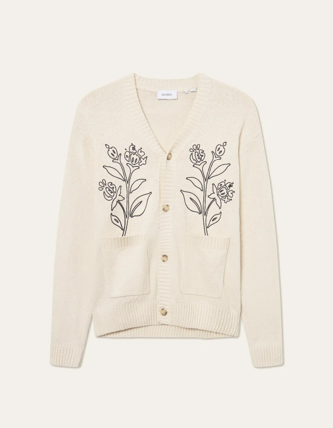 Les Deux Brad Embroidery Cardigan | Knitwear