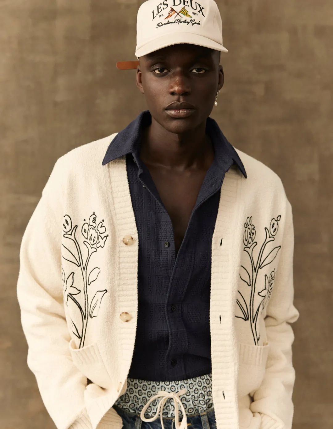 Les Deux Brad Embroidery Cardigan | Knitwear
