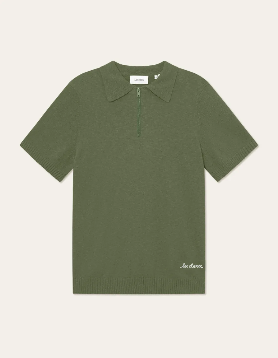 Les Deux Brad Zipper Polo | Knitwear