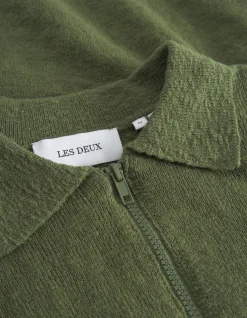 Les Deux Brad Zipper Polo | Knitwear