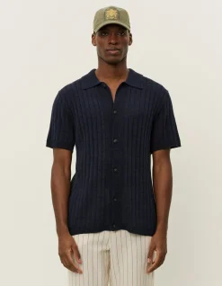 Les Deux Floyd Linen Knitted SS Shirt | Knitwear | Shirts / Overshirts