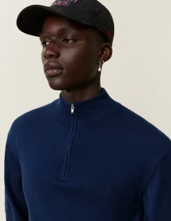 Les Deux Greyson Half-Zip Merino Knit | Knitwear