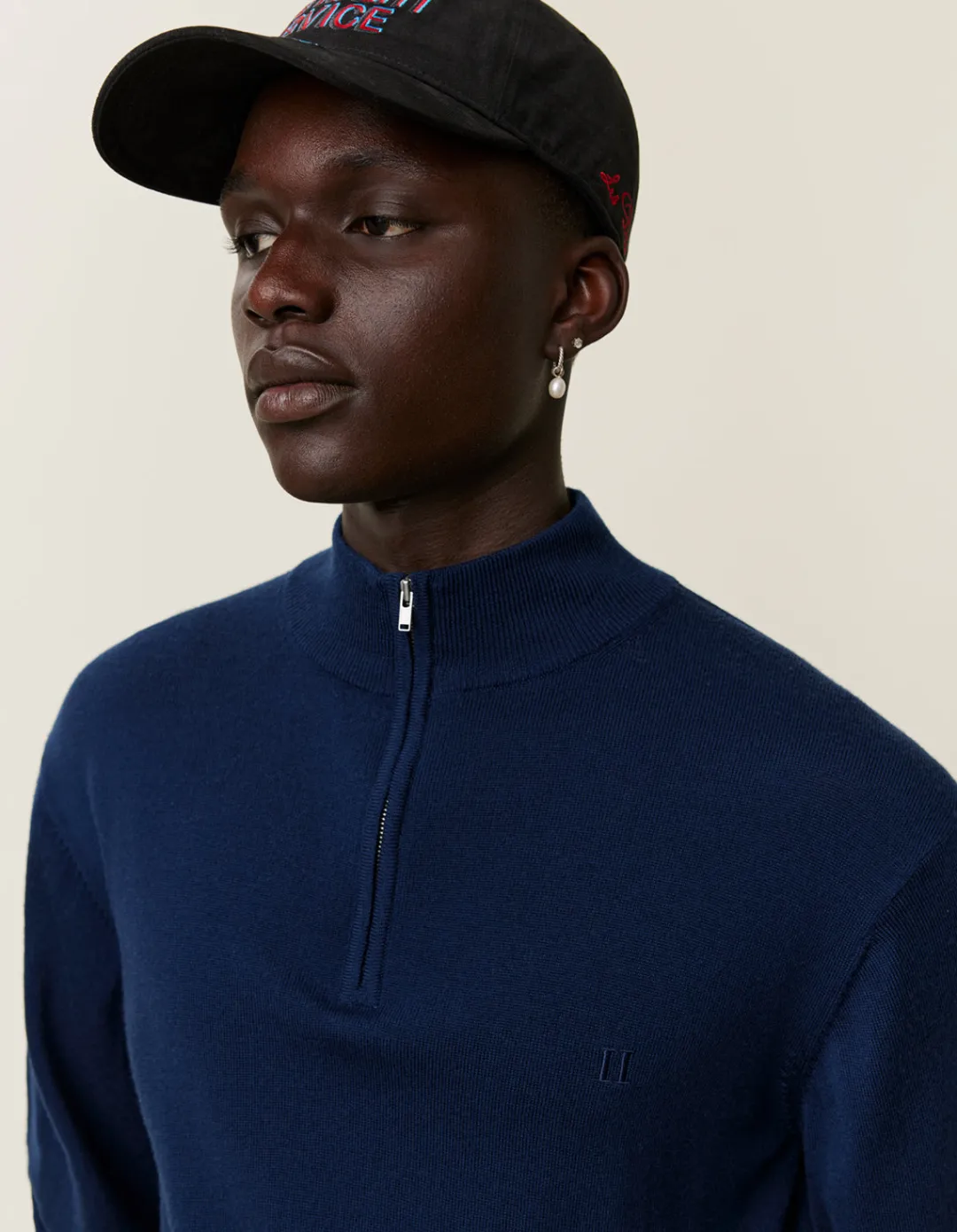 Les Deux Greyson Half-Zip Merino Knit | Knitwear
