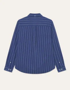 Les Deux Kent Stripe Peached Poplin Shirt | Shirts / Overshirts