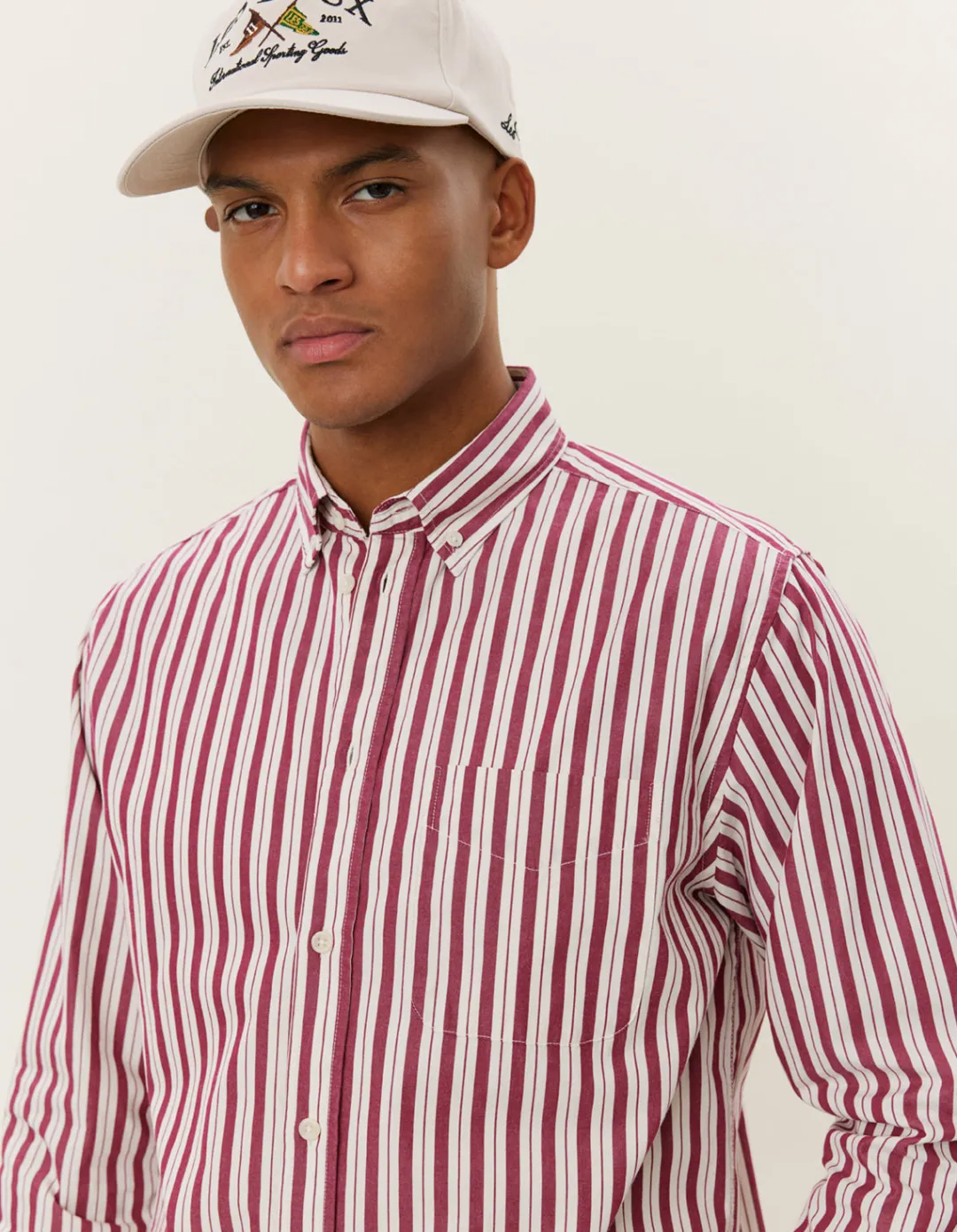 Les Deux Kent Stripe Peached Poplin Shirt | Shirts / Overshirts
