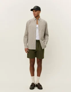 Les Deux Kent Stripe Poplin Shirt | Shirts / Overshirts