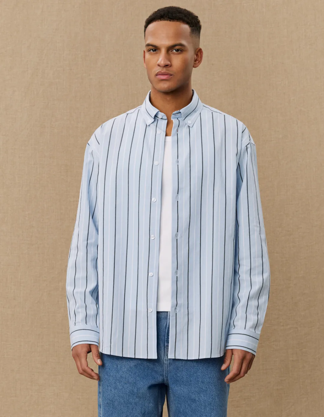 Les Deux Kolton Striped Yale Shirt | Shirts / Overshirts