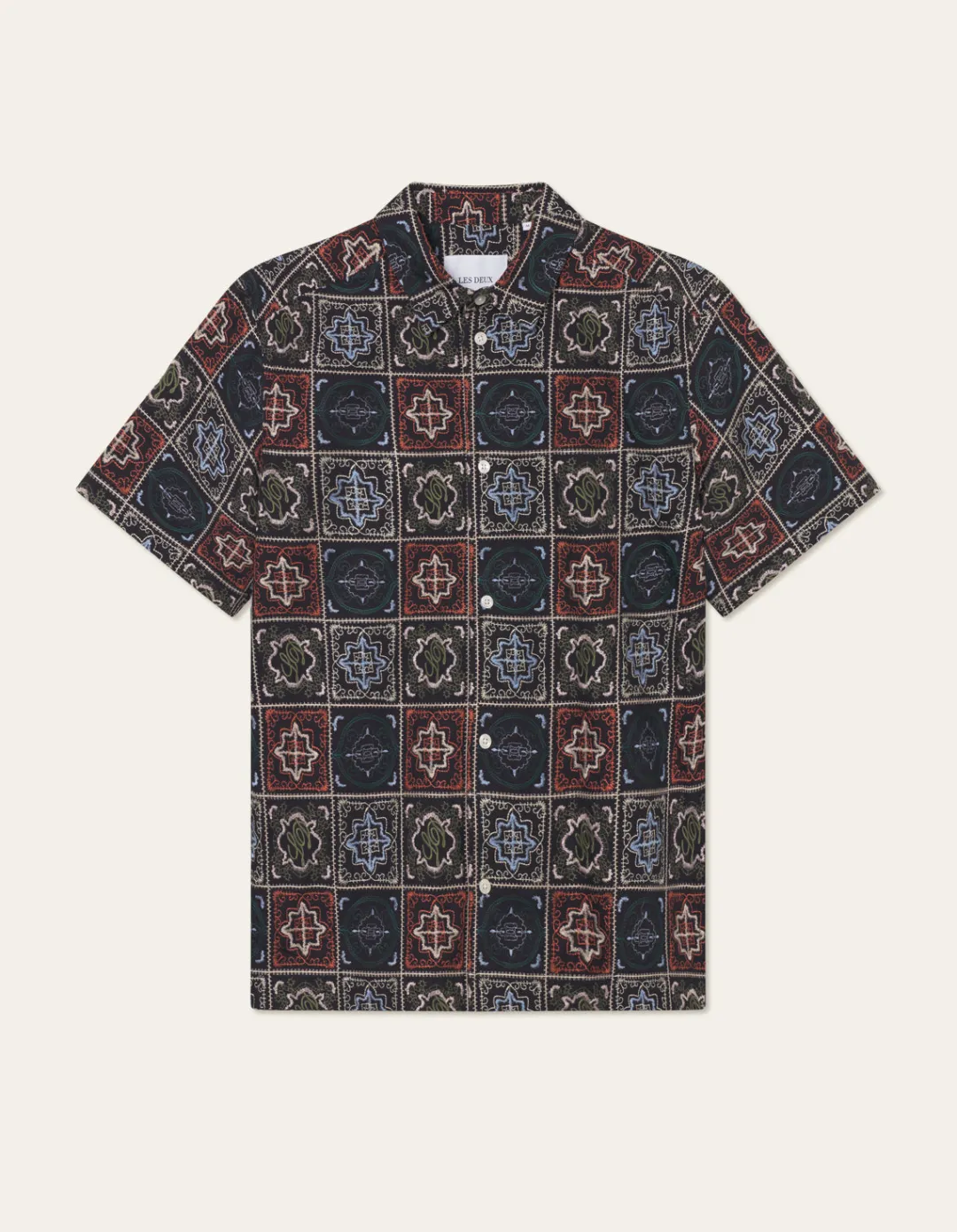 Les Deux Larry AOE Tile SS Shirt | Shirts / Overshirts