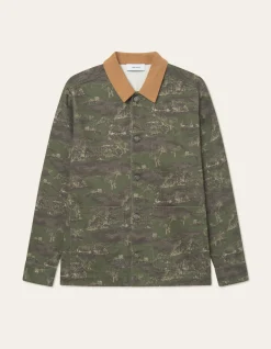 Les Deux Layton AOP Denim Overshirt 2.0 | Shirts / Overshirts