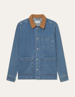 Les Deux Layton Washed Denim Overshirt 2.0 | Shirts / Overshirts