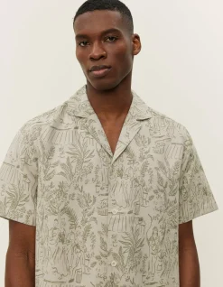 Les Deux Lesley Dancing Jacquard SS Shirt | Shirts / Overshirts