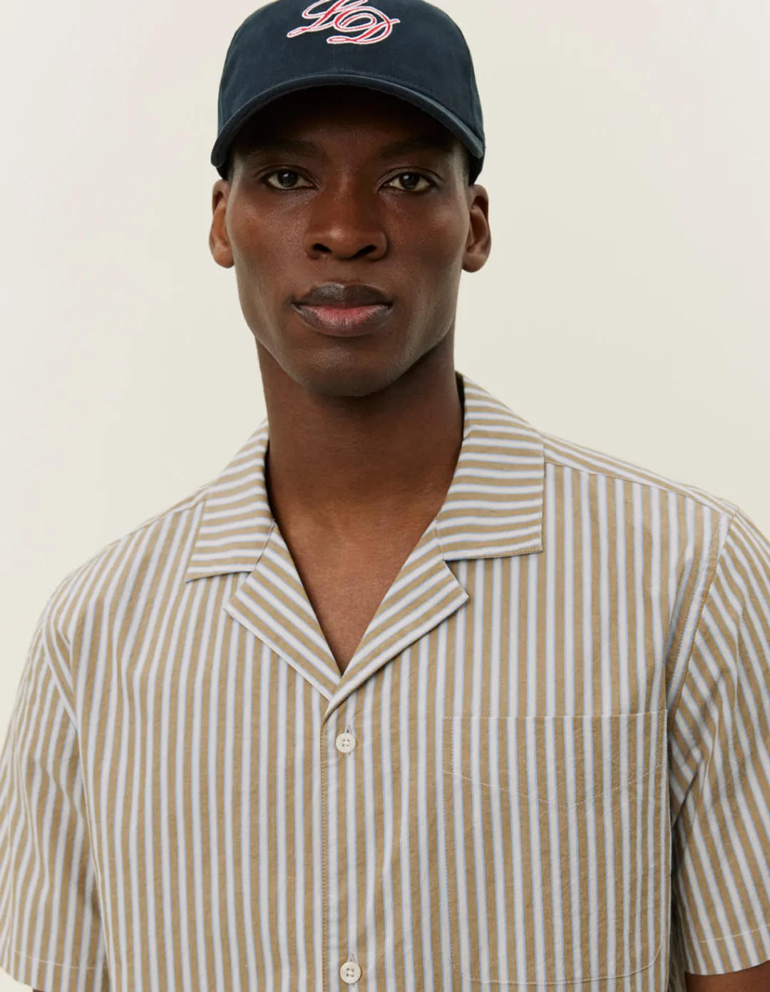 Les Deux Lukas Stripe Poplin SS Shirt 2.0 | Shirts / Overshirts