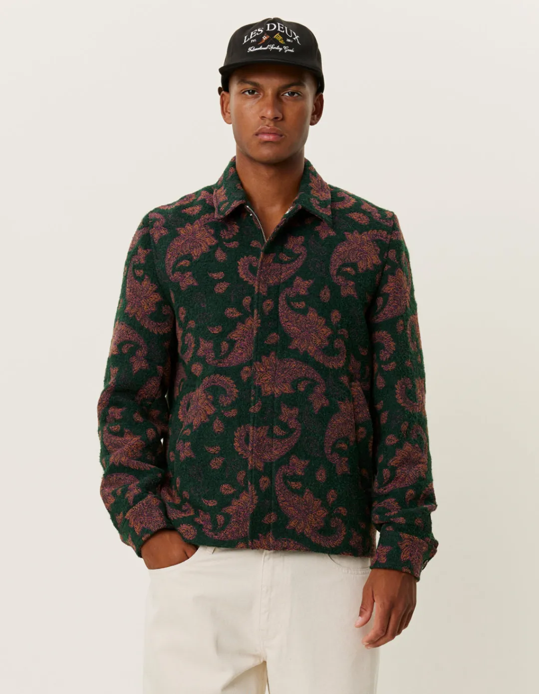 Les Deux Noel Jacquard Coach Jacket | Jackets / Coats
