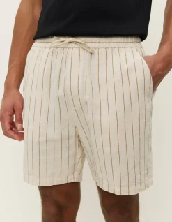 Les Deux Otto Striped Linen Shorts | Shorts