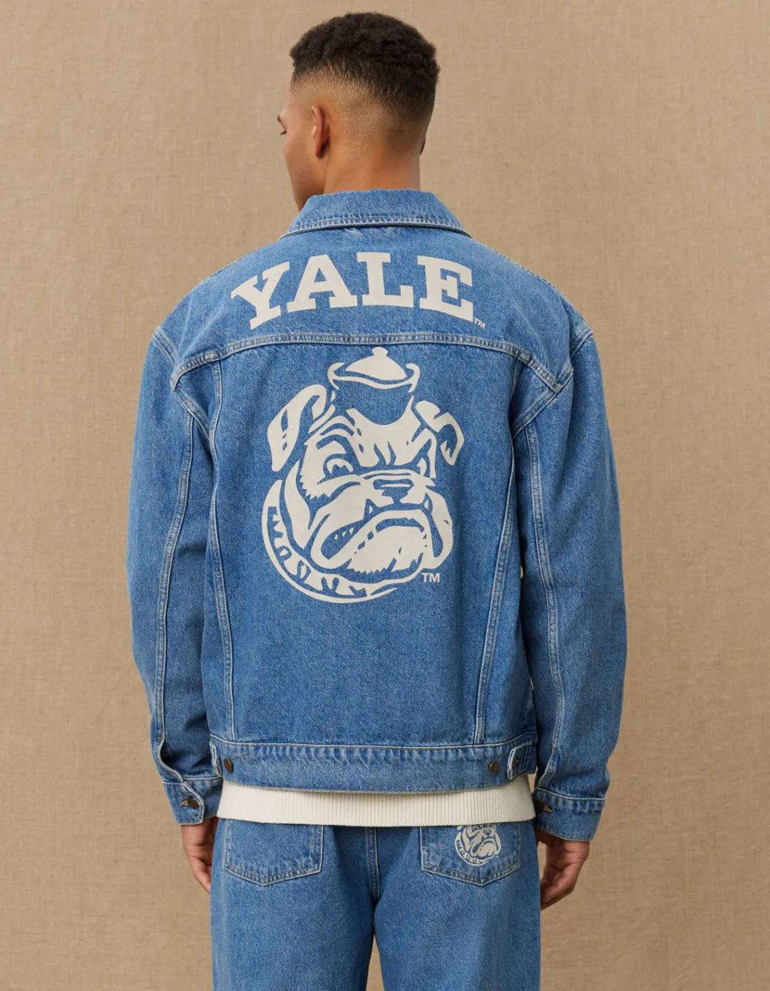Les Deux Rally Yale Bulldog Denim Jacket | Jackets / Coats