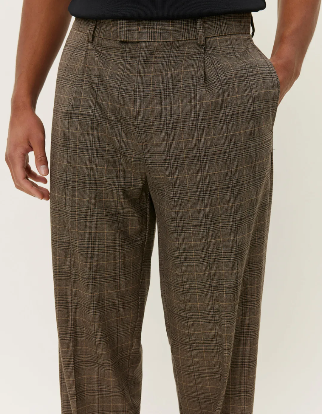 Les Deux Reece Pleated Check Suit Pants | Pants