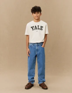 Les Deux Roi Yale Bulldog Denim Pants KIDS | Kids Yale