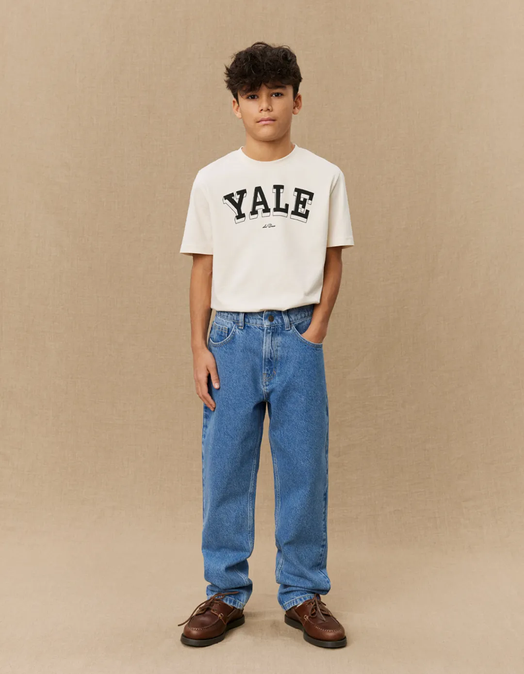 Les Deux Roi Yale Bulldog Denim Pants KIDS | Kids Yale