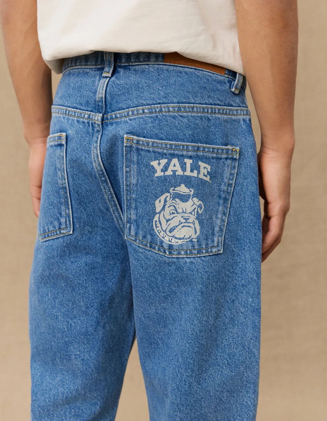 Les Deux Roi Yale Bulldog Denim Pants KIDS | Kids Yale