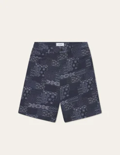 Les Deux Ryder Contrast Jacquard Shorts | Shorts