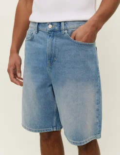 Les Deux Ryder Washed Denim Shorts | Shorts