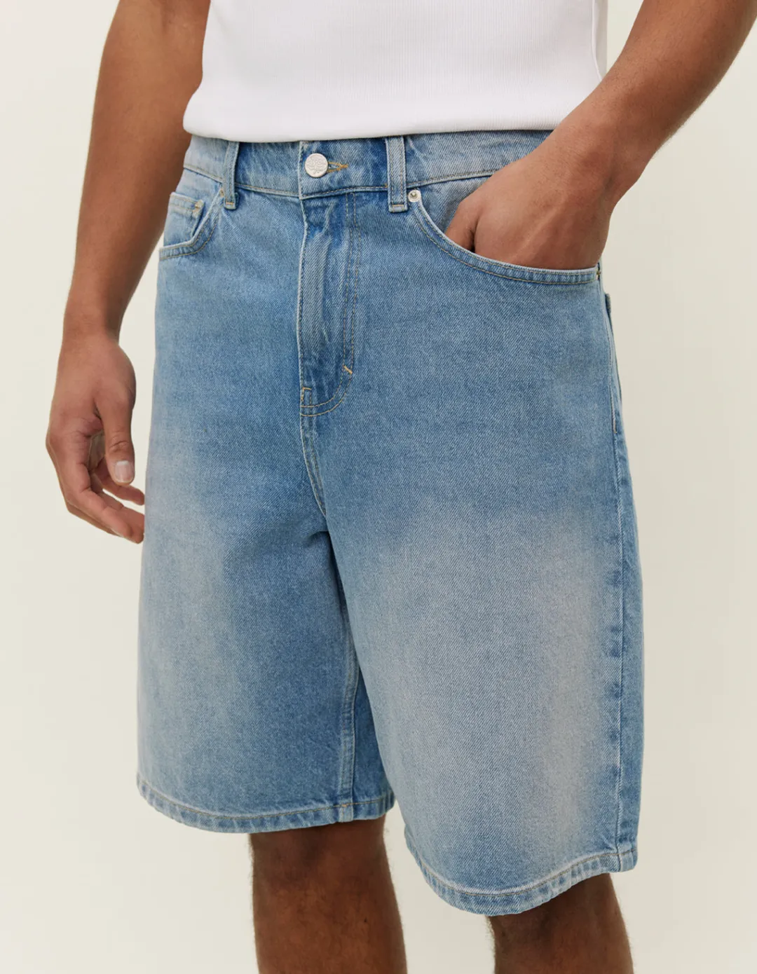 Les Deux Ryder Washed Denim Shorts | Shorts