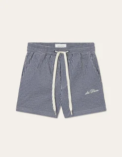 Les Deux Stan Stripe Seersucker Swim Shorts Kids | Kids Bottoms