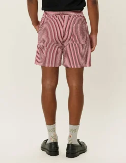 Les Deux Stan Stripe Seersucker Swim Shorts | Shorts