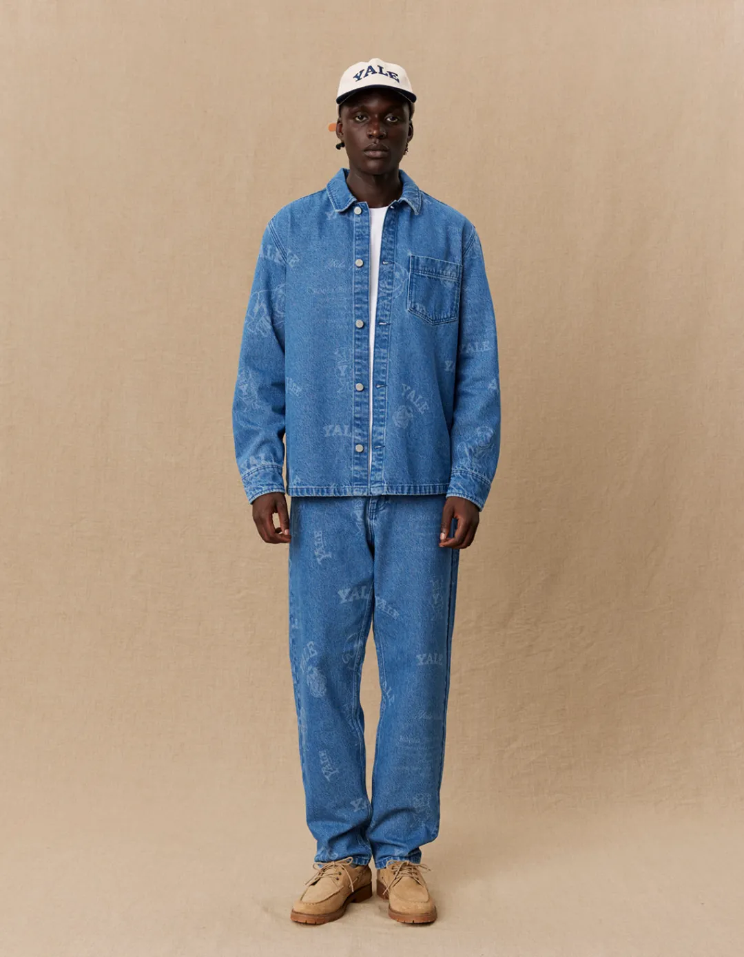 Les Deux Yale Logo Denim Overshirt | Shirts / Overshirts