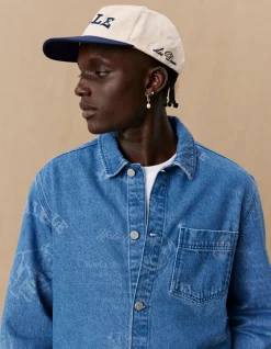 Les Deux Yale Logo Denim Overshirt | Shirts / Overshirts