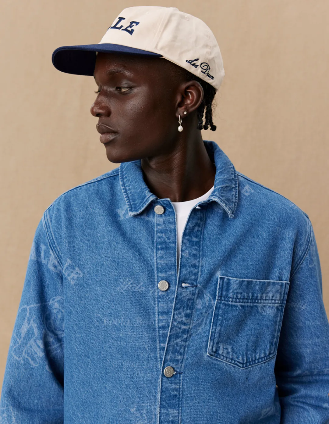 Les Deux Yale Logo Denim Overshirt | Shirts / Overshirts