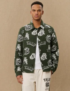 Les Deux Yale Logo Jacquard Overshirt | Shirts / Overshirts