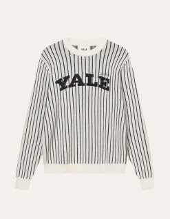 Les Deux Yale Pinstripe Round Neck Knit | Knitwear