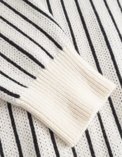 Les Deux Yale Pinstripe Round Neck Knit | Knitwear