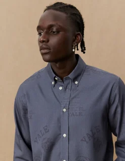 Les Deux Yale Satin Jacquard Shirt | Shirts / Overshirts